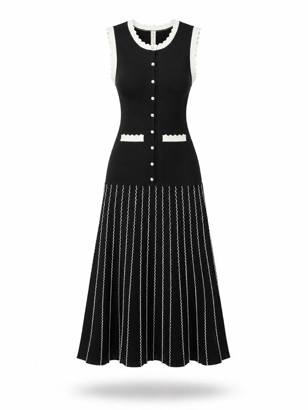 Riviera Pleated Midi Dress