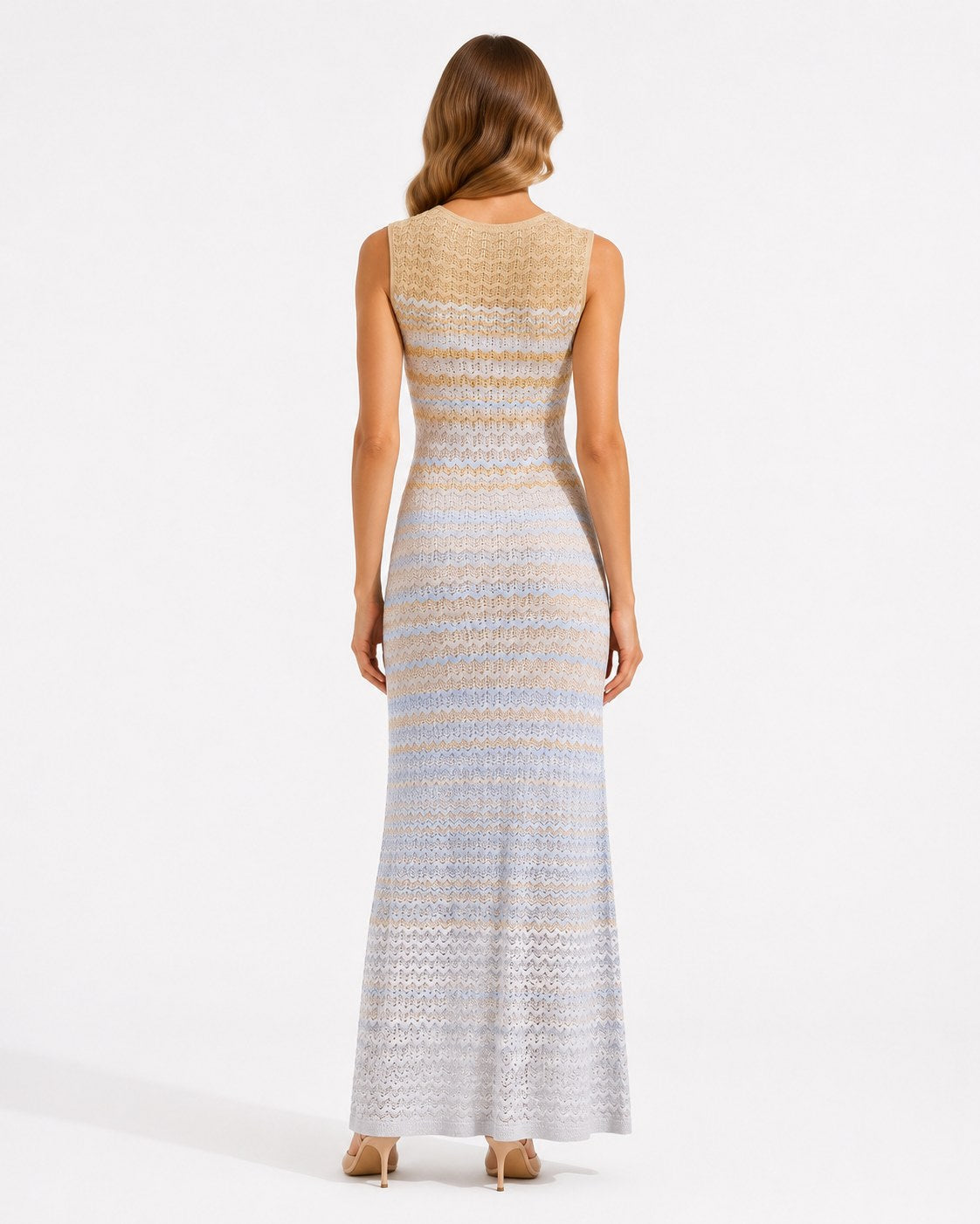 Salernes Chevron Knit Maxi Dress