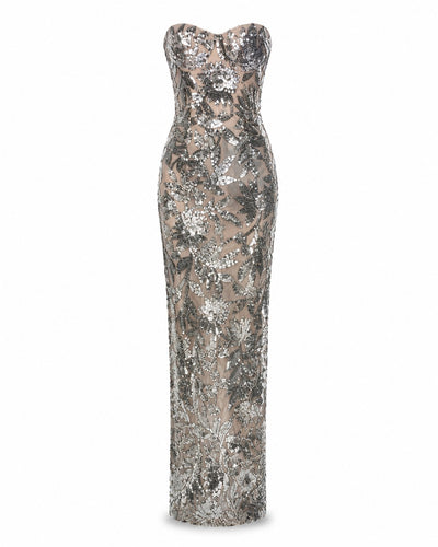 Robe longue Seillans à sequins