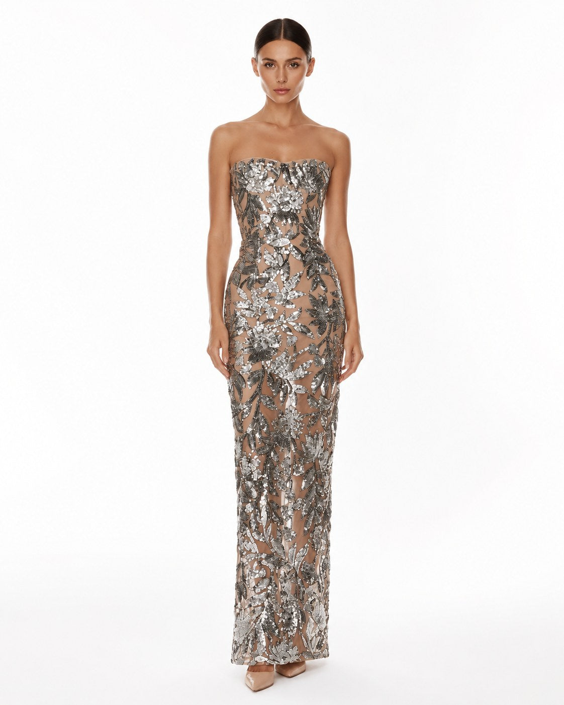 Robe longue Seillans à sequins