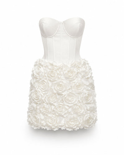 Robe Mini Corset Tourrettes à Rosettes