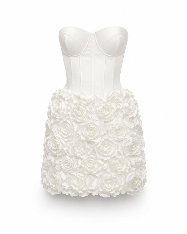 Robe Mini Corset Tourrettes à Rosettes