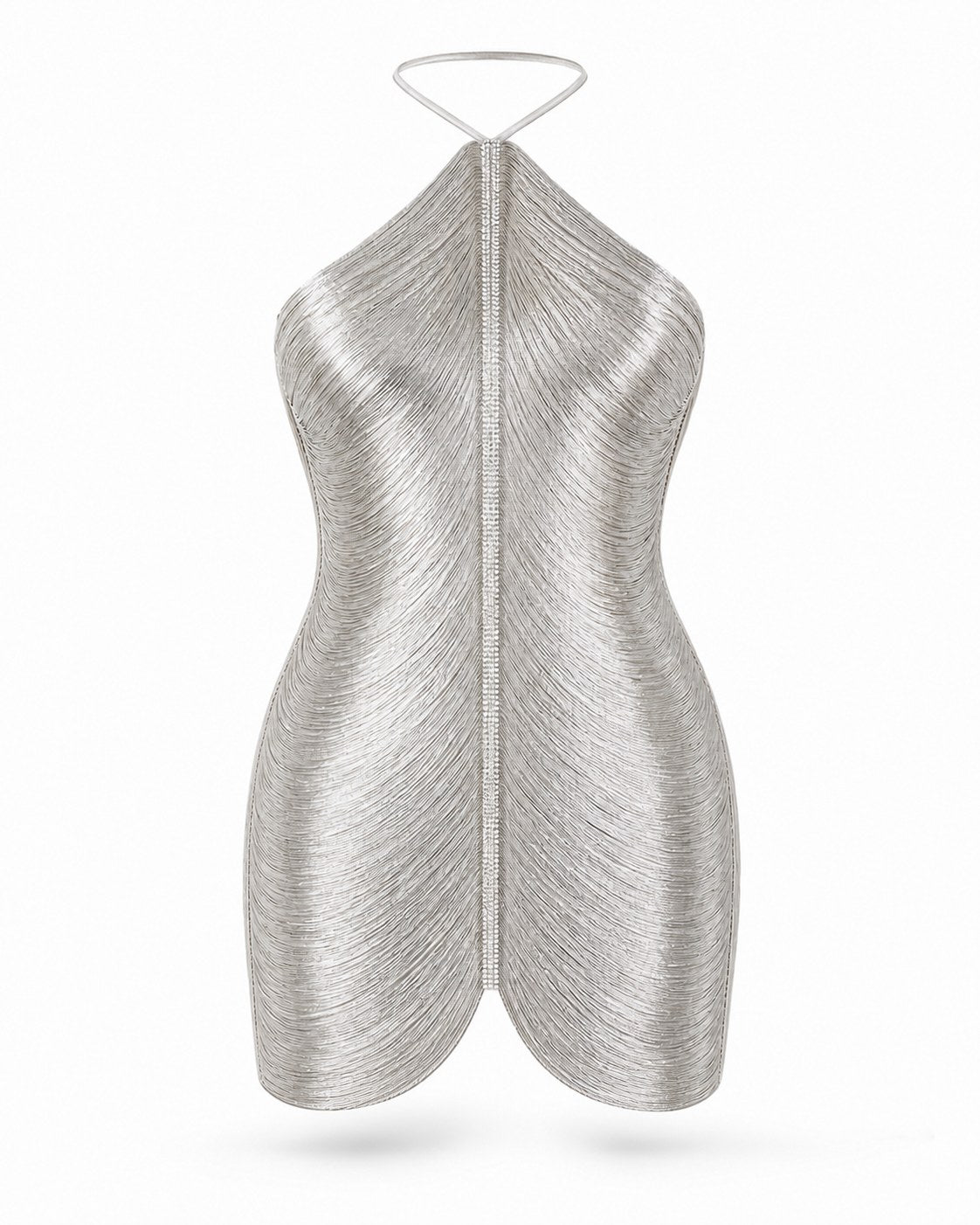 Robe Mini Valescure en Lamé