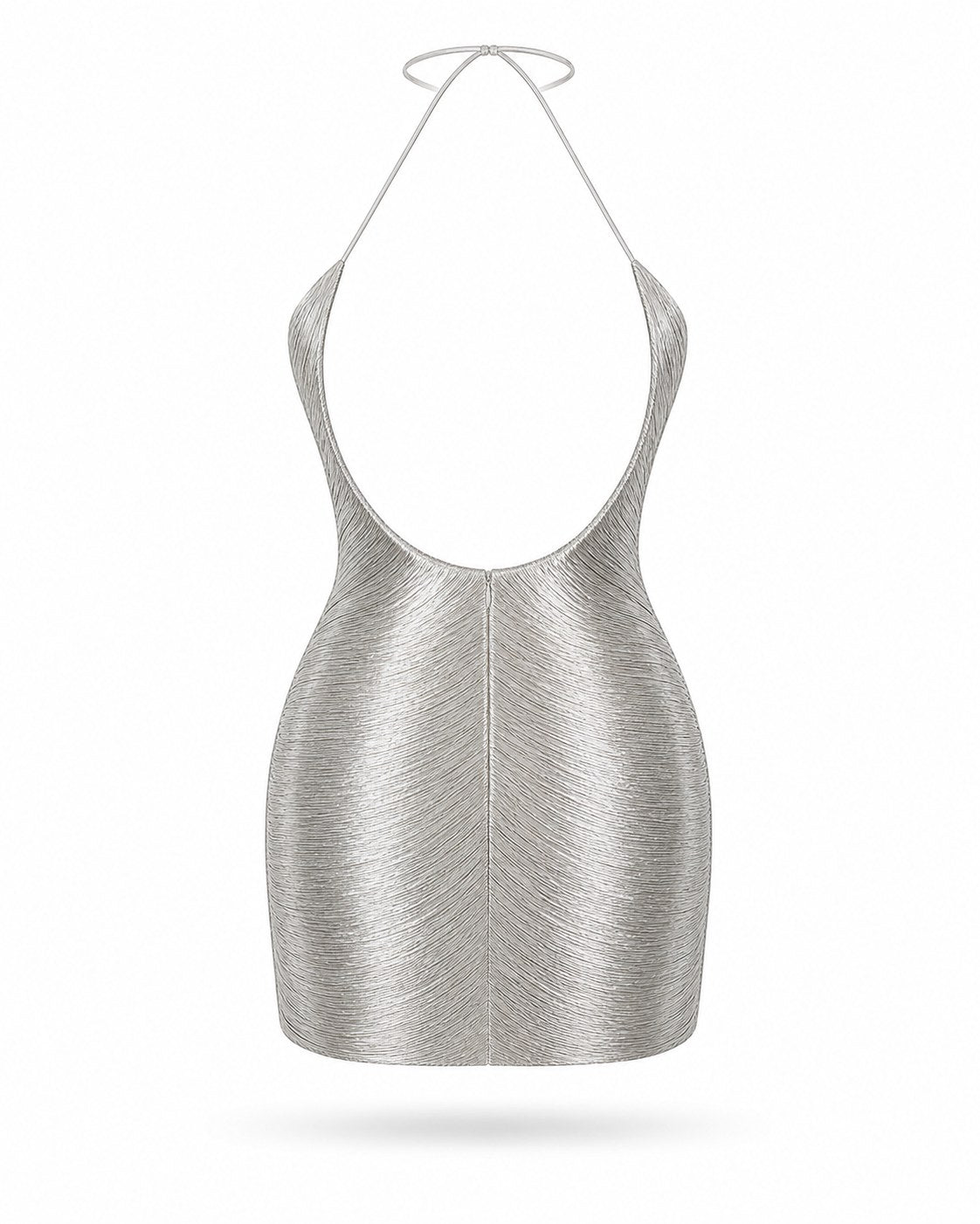 Robe Mini Valescure en Lamé
