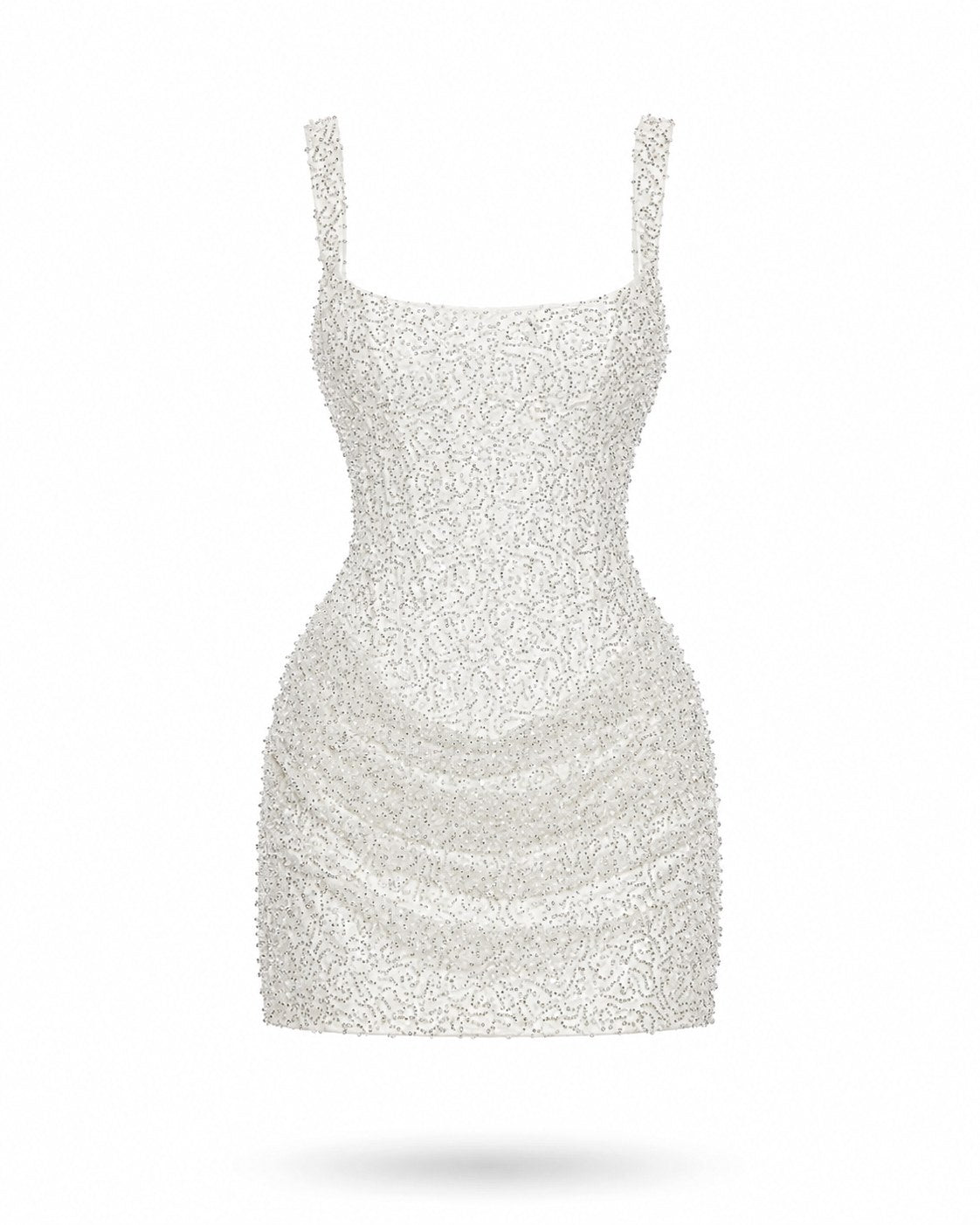 Robe courte à perles Villecroze