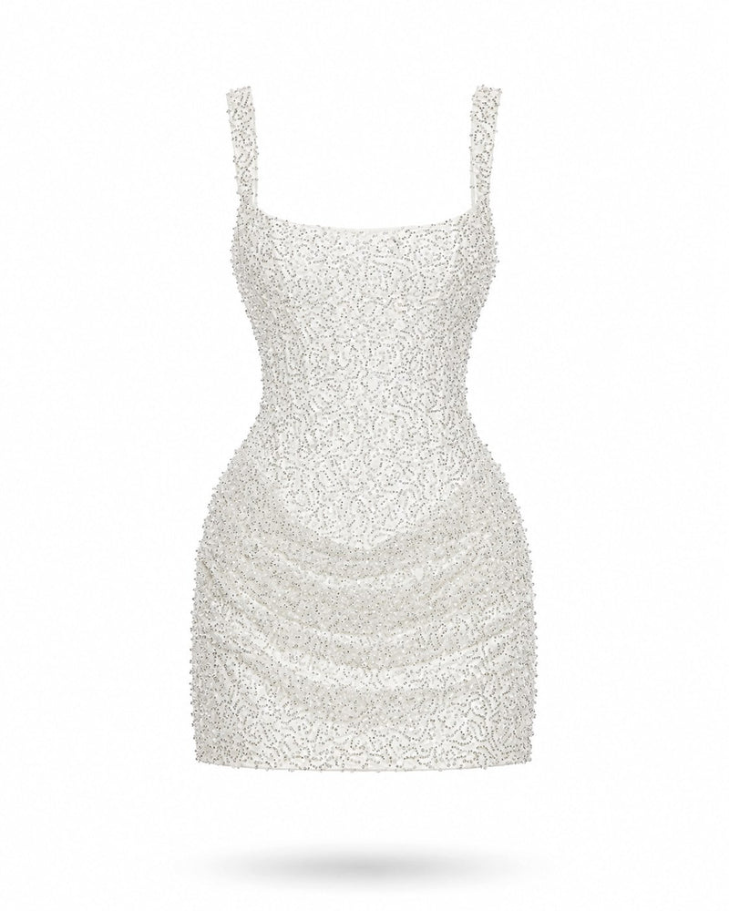 Villecroze Pearl Mini Dress