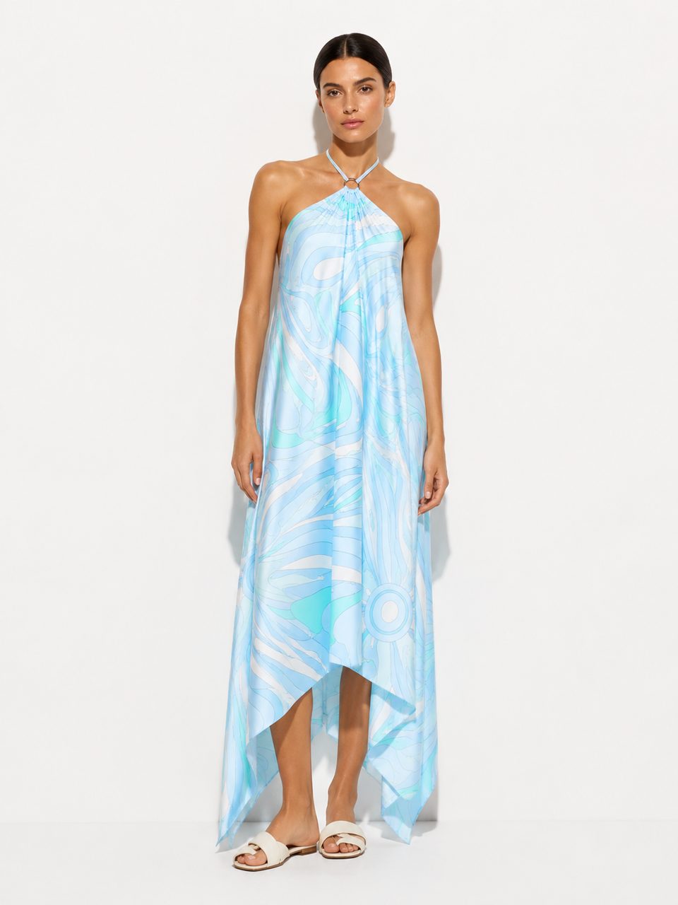 Villefranche Scarf Halter Dress