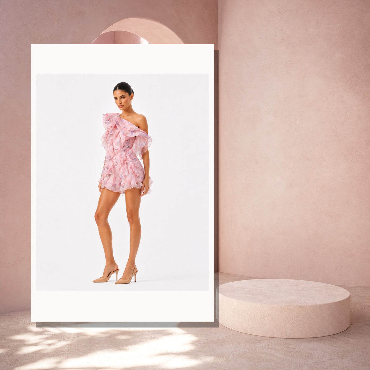 Flayosc Organza Romper lifestyle editorial